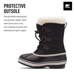 Sorel Children's Yoot Pac Nylon Waterproof Boot Comfortable Lace Up Booties 1