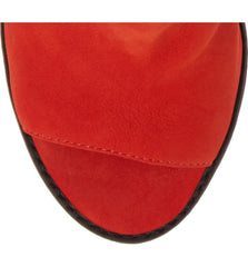 LFL by Lust For Life Cleo Slouchy Shaft  Open Toe Pull On Covered Heeled Boots