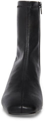 Steve Madden Gallagher Black Zipper Closure Rounded Toe Classy Ankle Boot