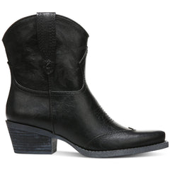 Circus by Sam Edelman Josephina Black Pointed Toe Block Heeled Western Booties