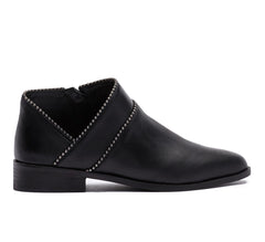 Lucky Brand Perrma Curved Topline Pinpoint Fashion Embellished Moto Edge Boot