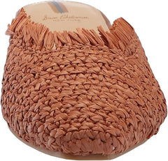 Sam Edelman Reeta Brown Squared Toe Fringe Detailed Slip On Classic Flats Shoes