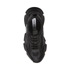 Steve Madden Possession Black Lace Up  Boyfriend Chunky Platform Sneakers