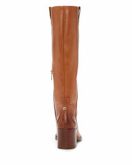 Vince Camuto Zemmy Light Cognac Leather Knee High Block Heel Comfortable Boots