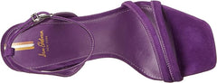 Sam Edelman Kia Royal Orchid Squared Open Toe Ankle Strap Block Heeled Sandals