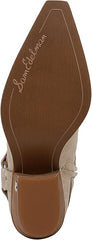 Sam Edelman Winston Amarillo Sand Pointed Toe Block Heeled Western Ankle Booties