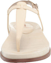 Sam Edelman Naomi Ivory Slip On Open Toe Buckle Adjustable Ankle Straps Sandals