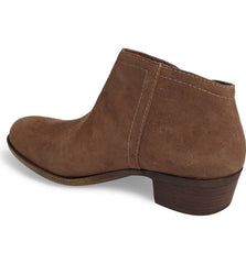 Lucky Brand Brielley 2 Wheat Nappa Leather Asymmetrical Ankle Basel Booties