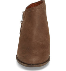 Lucky Brand Brielley 2 Wheat Nappa Leather Asymmetrical Ankle Basel Booties