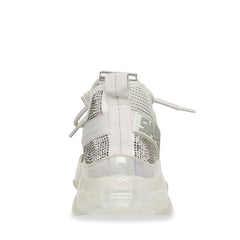 Steve Madden Women's MAXIMA Textile Lace Up Sneakers GREY MULTI