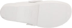 Dr. Scholl's Original 365 White Slip On Platform Wedge Buckle Comfortable Clogs