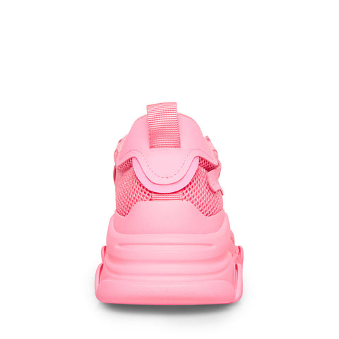 Steve Madden POSSESSION Lace Up  Boyfriend Chunky Platform Sneakers HOT PINK