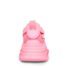 Steve Madden POSSESSION Lace Up  Boyfriend Chunky Platform Sneakers HOT PINK