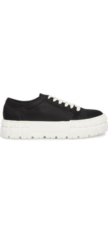 Steve Madden Rorey Black Lace Up Rounded Close Toe Platform Fashion Sneakers