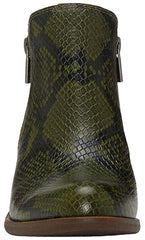 Lucky Brand Women's Basel Rifle Green Wide Width Low Cut Ankle Booties