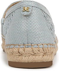 Sam Edelman Khiara Light Robin Egg Blue Cap Toe Espadrille Woven Flat Loafers