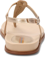 Sam Edelman Naomi Gold Slip On Open Toe Adjustable Buckle Ankle Straps Sandals
