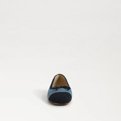 Sam Edelman Madison Blue Multi Squared Toe Slip On Casual Ballet Flats
