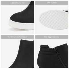 DREAM PAIRS Womens Platform Wedge Sneakers Ankle Booties