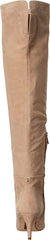 Sam Edelman Ursula Warm Oat Pointed Toe Kitten Heel Over the Knee Fashion Boots