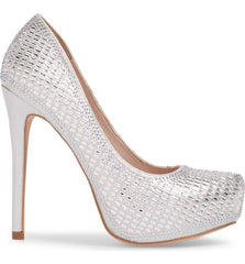 Lauren Lorraine Vanna High Platform Pump Rhinestone High Heel Prom Shoes Formal