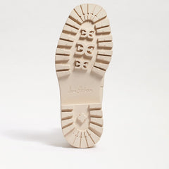 Sam Edelman Laguna Modern Ivory Leather Chelsea Rounded Toe Pull On Wide Boots