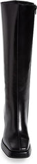 Jeffrey Campbell MAXIMAL-2 Black Leather Square-Toe Platform Retro Boot