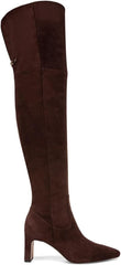 Sam Edelman Shea Cafe Noir Pointed Toe Block Heeled Over The Knee Fashion Boots