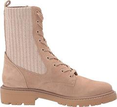 Sam Edelman Lydell Sesame Block Heel Round Toe Lace Up Combat Ankle Boots