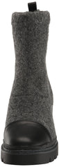 Sam Edelman Rozanna Charcoal Black Knit Fashion Pull On Ankle Boots