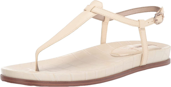 Sam Edelman Naomi Ivory Slip On Open Toe Buckle Adjustable Ankle Straps Sandals