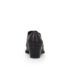 Sam Edelman Roy Black Leather Fashion Pull On Pointed Toe Block Heeled Sandals 8.5