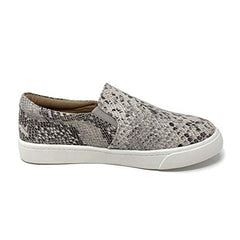 SODA Women's Reign Preforated Slip On Sneakers Beige Python