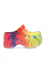 CAPE ROBBIN GARDENER CHUNKY MULTI PLATFORM ANKLE STRAP CUT OUT SANDAL-COLORFUL