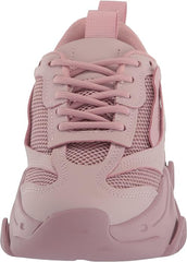 Steve Madden Possession Dusty Pink Lace Up Boyfriend Chunky Platform Sneakers