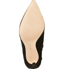 Pour La Victoire Caterina Black Suede Over the Knee Pointed Toe Stiletto Boots