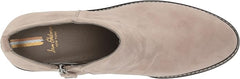 Sam Edelman Pryce Putty Suede Stacked Block Heel Pull On Fashion Ankle Boots 6