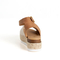 Soda Topic Open Toe  Ankle Strap Sandals, Beige Tan (6, Beige Tan)