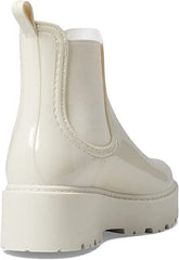 Steve Madden Sahara Bone Waterproof Pull On Round Toe Heel Rain Boots Snow Boots