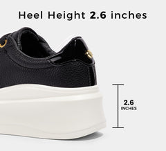 LUCKY STEP Women's Platform Fashion Classic Tennis Shoes Low Top Walking Shoes 8.5