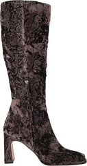 Sam Edelman Issabel Coffee Bean Athletic Calf Squared Toe Block Knee High Boots