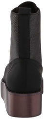 Kelsi Dagger Freeze Black Fashion Wedge Lace Up Platform Genuine Leather Bootie