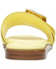 Sam Edelman Inez Butter Squared Open Toe Buckle Detail Slip On Slides Sandals