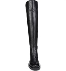 Sam Edelman Emilia Black Leather Fashion Rounded Toe Casual Over The Knee Boots