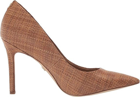 Sam Edelman Hazel Cuoio Leather Stiletto Heeled Slip On Pointed Toe Dress Pumps