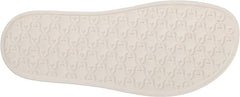 Sam Edelman Valeri Bright White Slip On Open Toe Subtle Detail Platform Sandals