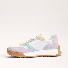 Sam Edelman Layla Rainbow Lace Up Low Top Chunky Heeled Fashion Sneakers