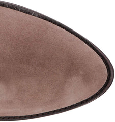 Lust For Life Jordan Boot Taupe Beige Suede Chunky Stacked Heel Knee High Boots