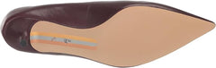 Sam Edelman Franci French Burgundy Pointed Toe Slip On Kitten Heel Classic Pumps