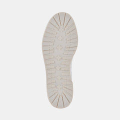 Dolce Vita Tiger White Leather Lace Up Chunky Platform Low Top Sneakers 6